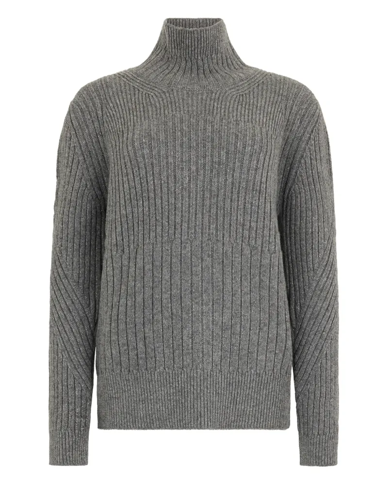 Malo ribbed turtleneck sweater - Grau Grau