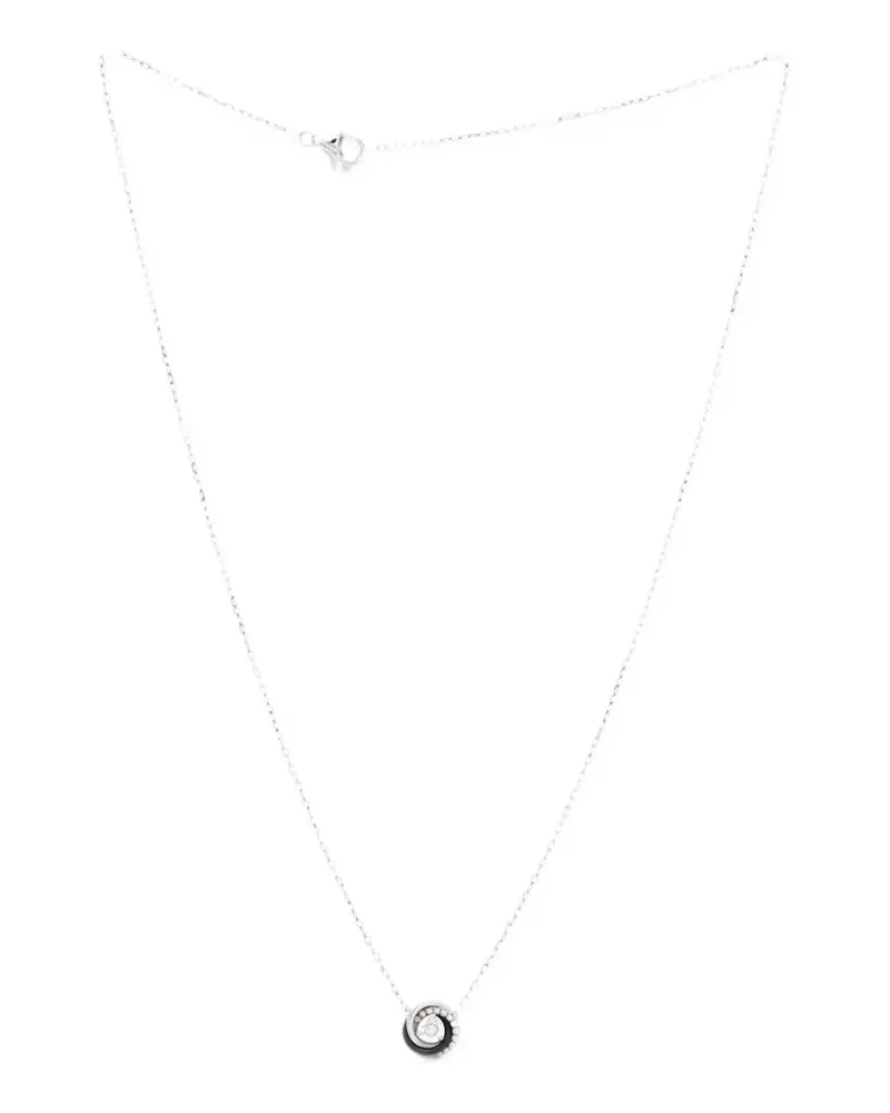 Cartier Trinity Diamond Pendant 18K White Gold with Diamonds and Ceramic necklace - Silber Silber