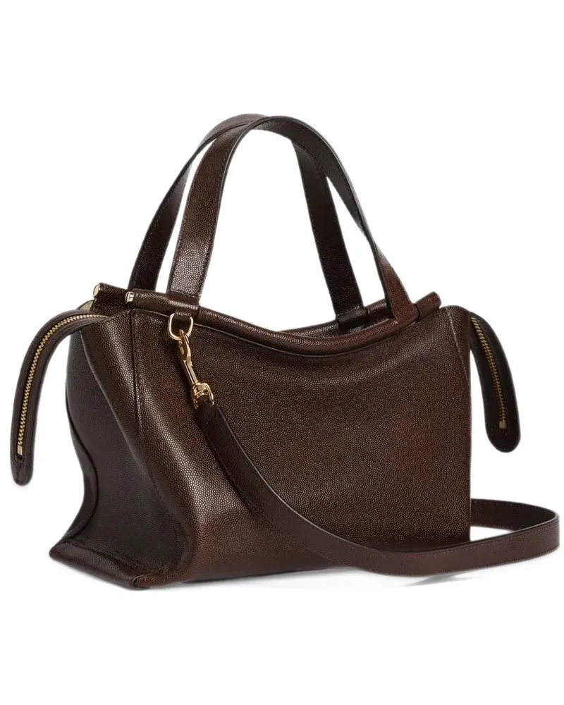 WANDLER Ida leather shoulder bag - Braun Braun