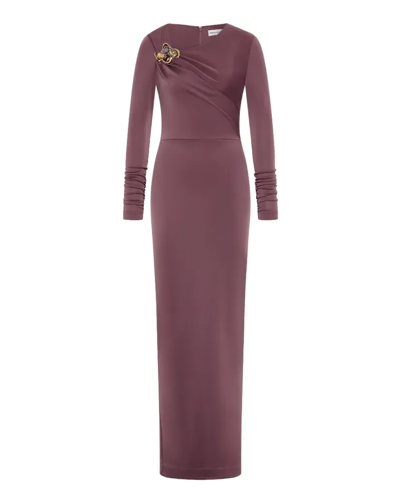 Rebecca Vallance Nala Maxikleid mit Brosche - Violett Violett