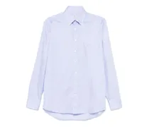 Button-down-Hemd mit Logo - Blau