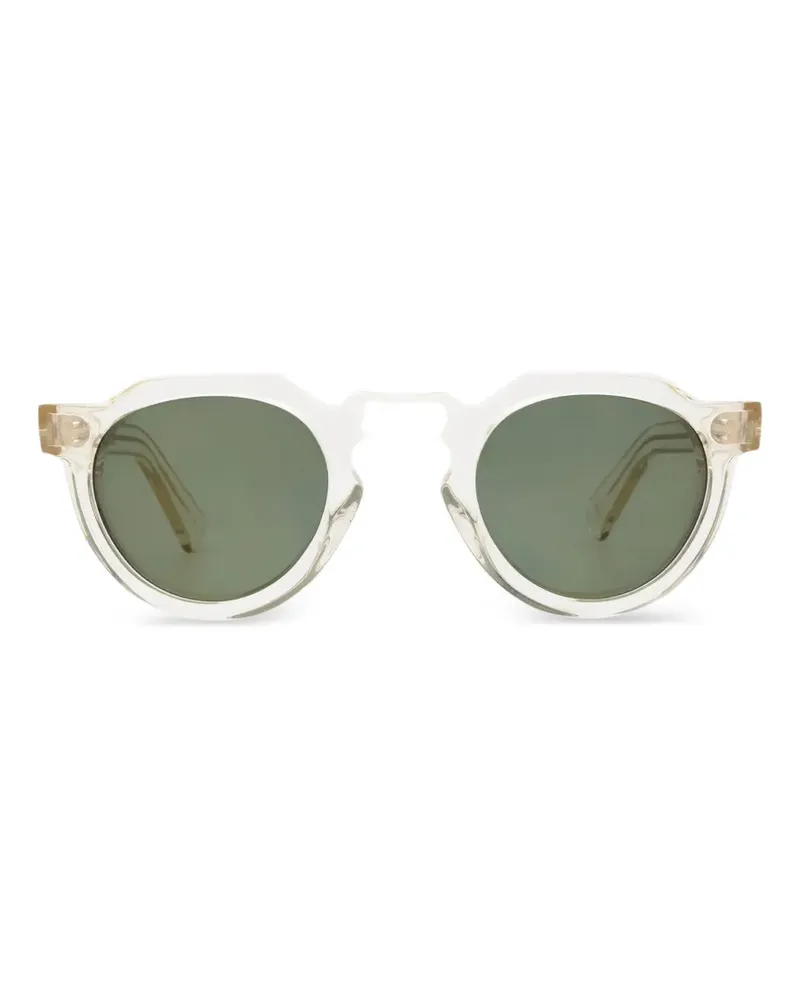Lesca x Mia Burton Crown Panto Sonnenbrille - Gelb Gelb