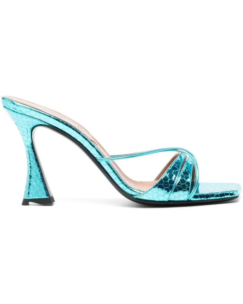 D’Accori Lust Mules 100mm - Blau Blau