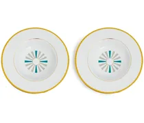 Set aus zwei Guia Tellern - Weiß