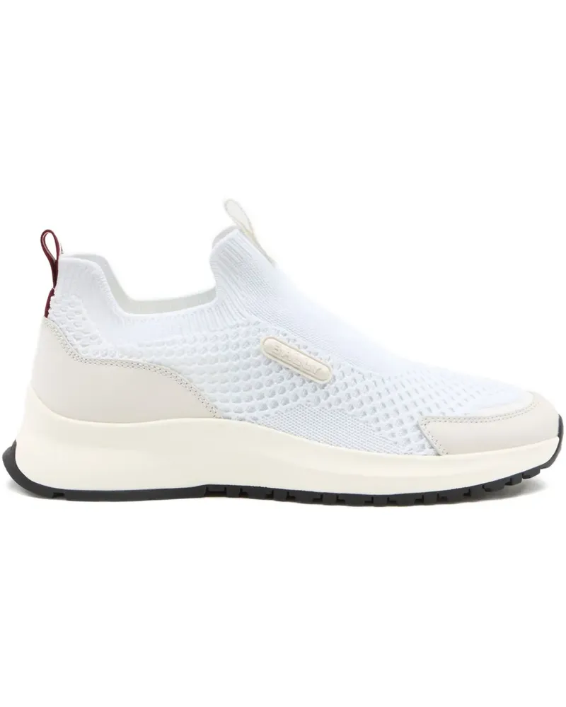 Bally Sneakers mit Logo-Patch - Weiß Weiß