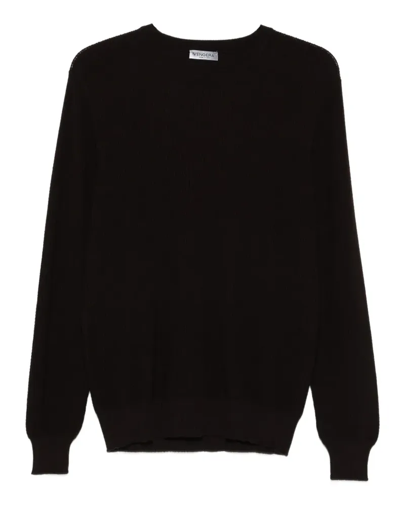 Gran Sasso Gerippter Pullover - Braun Braun