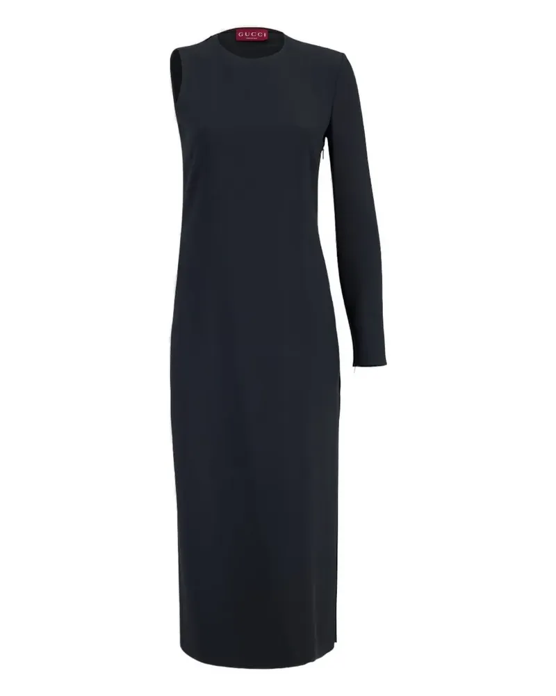 Gucci Midikleid mit einem Ärmel - Schwarz Schwarz