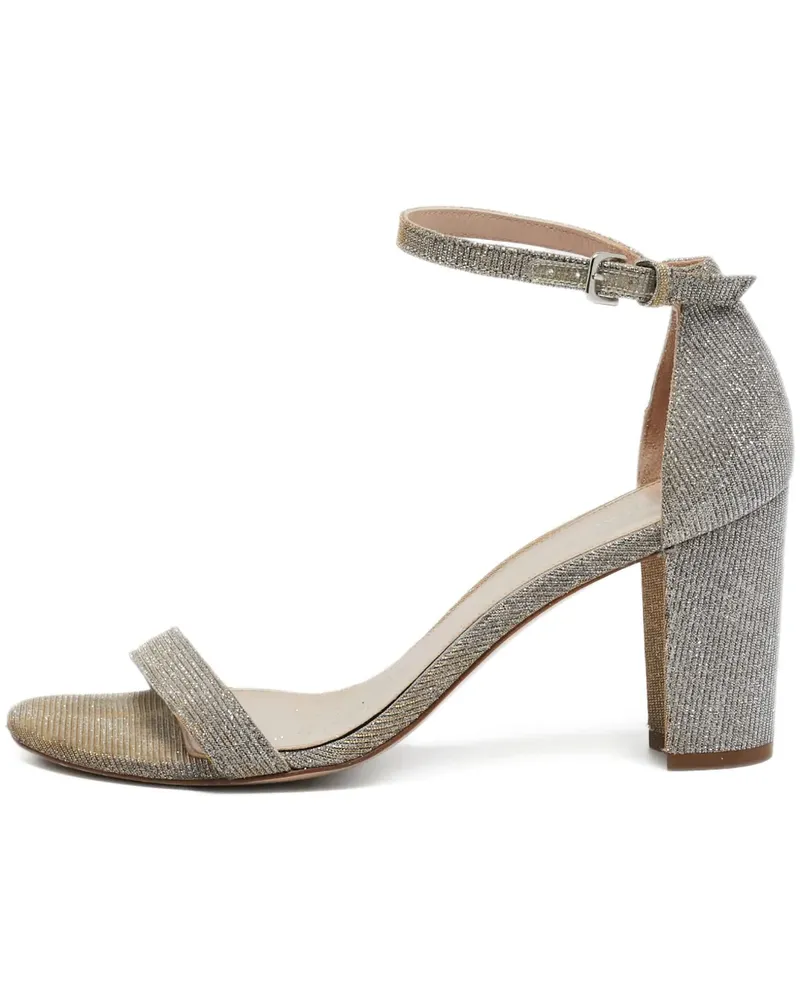 Stuart Weitzman Sandalen mit Glitter-Finish - Grau Grau
