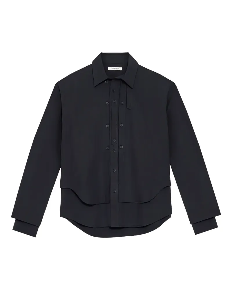 Craig Green layered long-sleeve shirt - Schwarz Schwarz