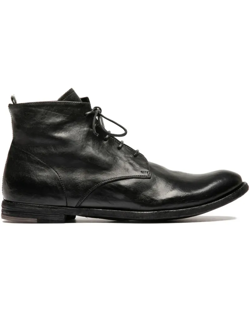 Officine Creative Italia Archive Schnürstiefel - Schwarz Schwarz