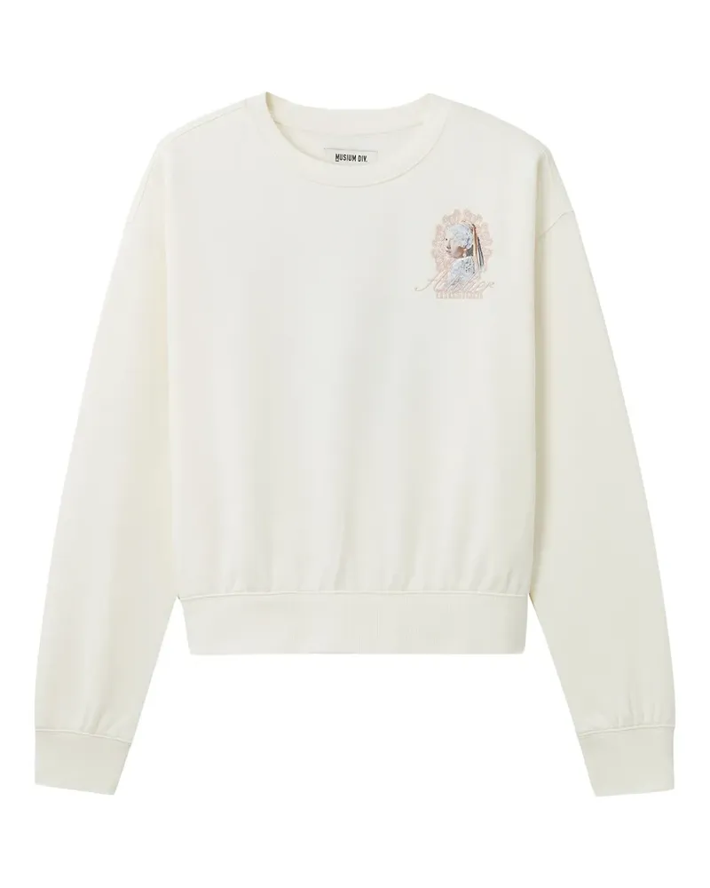 Musium Div. Sweatshirt mit Perlen - Weiß Weiß