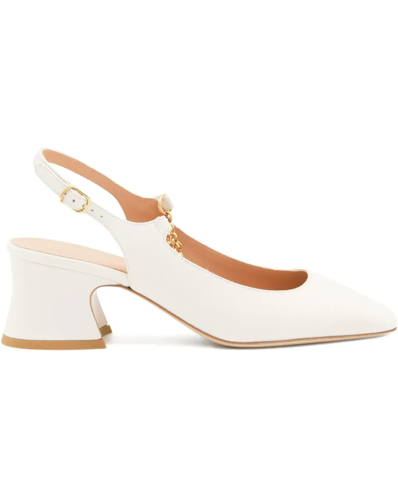 Chloé Pumps mit Anhängerkette 55mm - Weiß Weiß