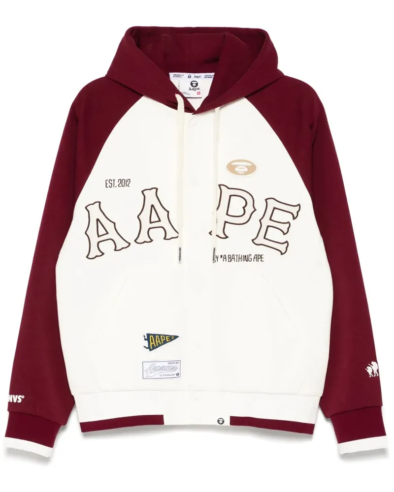 BAPE Jacke mit Patches - Weiß Weiß