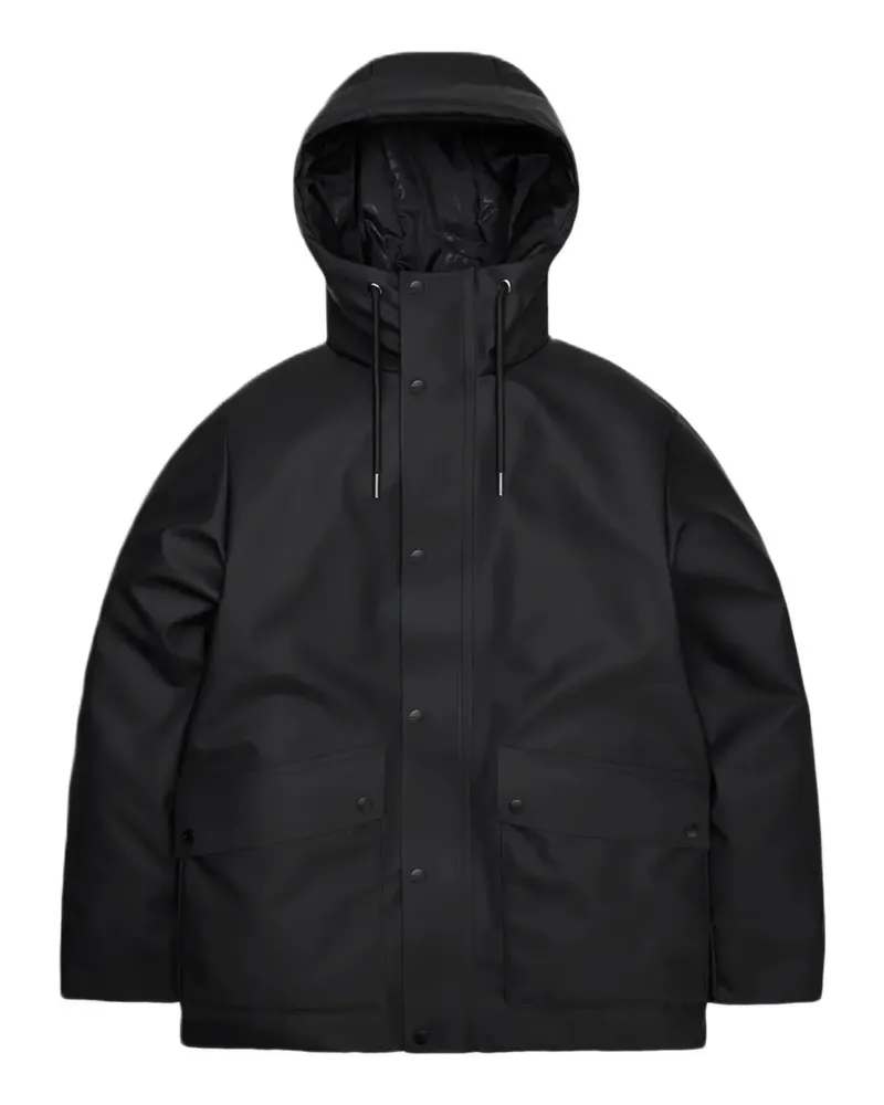 RAINS Nome hooded parka coat - Schwarz Schwarz