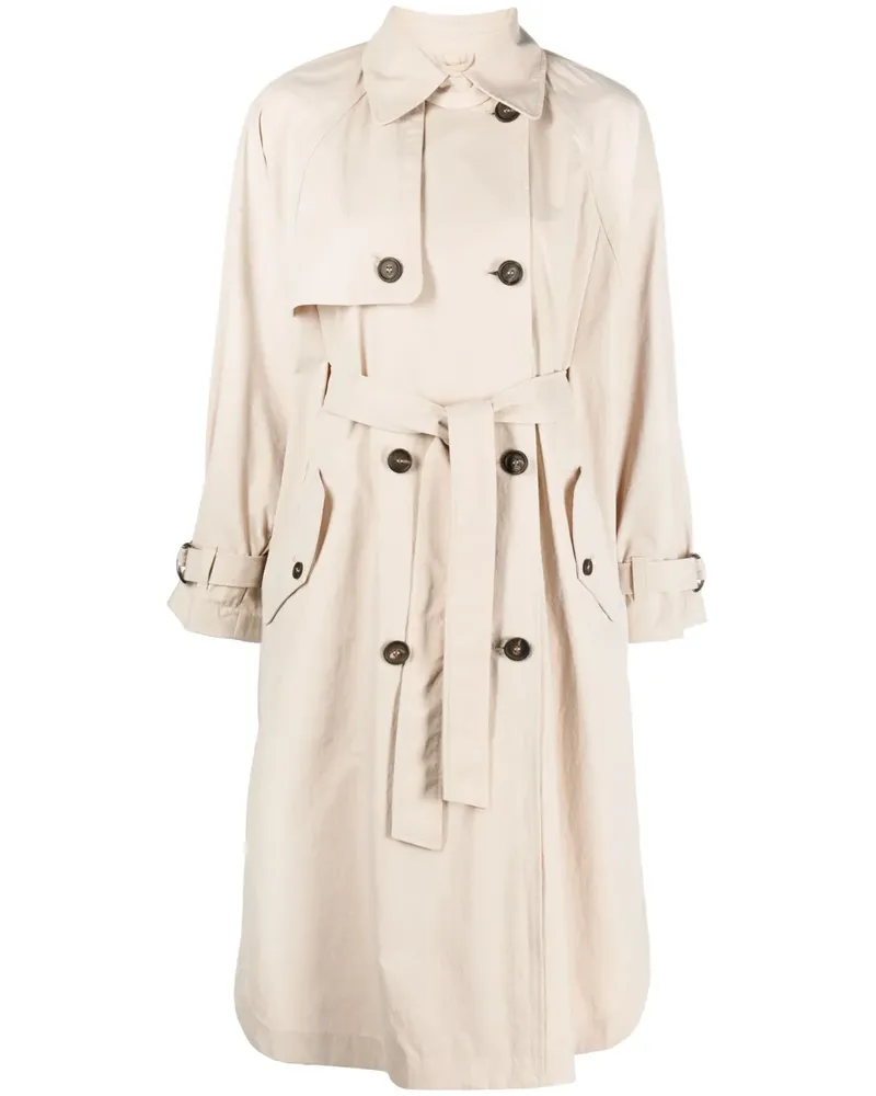 Brunello Cucinelli Klassischer Trenchcoat - Nude Nude
