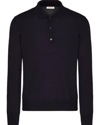 Valentino Garavani Besticktes VLogo Signature Poloshirt Schwarz