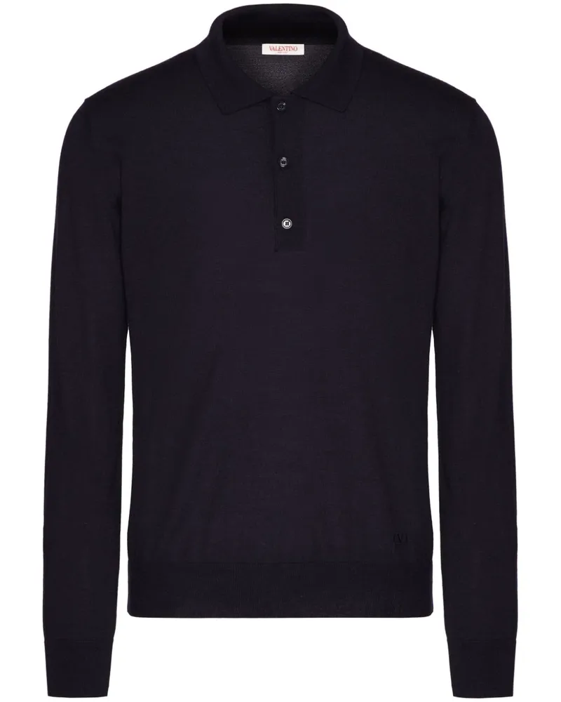Valentino Garavani Besticktes VLogo Signature Poloshirt - Schwarz Schwarz