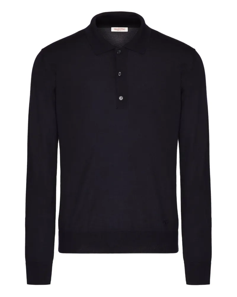 Valentino Garavani Besticktes VLogo Signature Poloshirt - Schwarz Schwarz