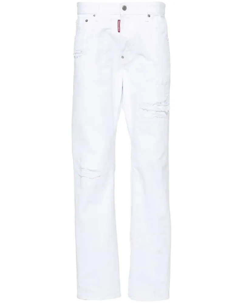 Dsquared2 Gerade 642 Jeans - Weiß Weiß