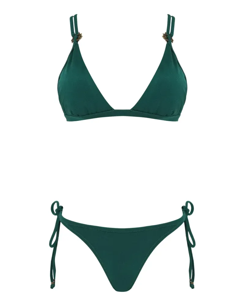 Amir Slama Triangel-Bikini - Grün Grün