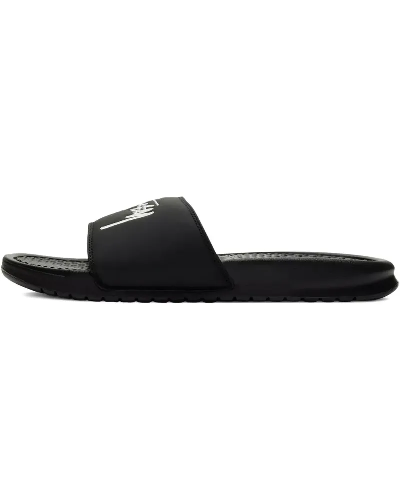 Nike Benassi Pantoletten - Schwarz Schwarz