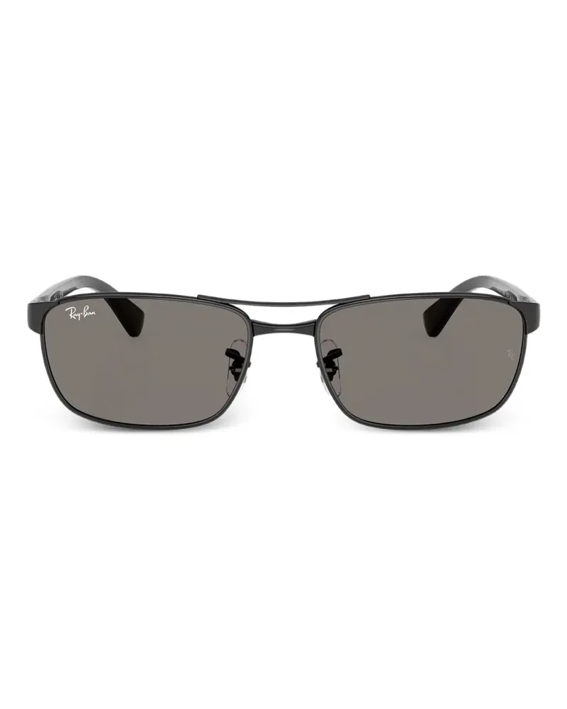 Ray Ban Sonnenbrille mit eckigem Gestell - Schwarz Schwarz