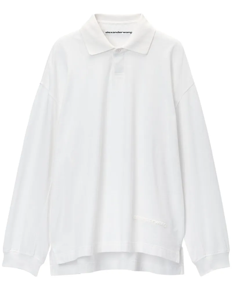 Alexander Wang Poloshirt aus Baumwolljersey - Weiß Weiß