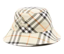 Fischerhut mit Vintage-Check - Nude