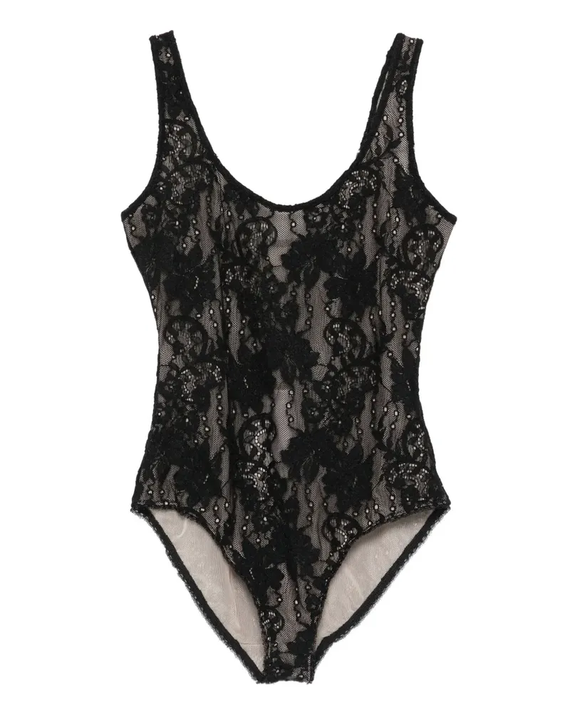 Zimmermann Body mit Spitze - Schwarz Schwarz