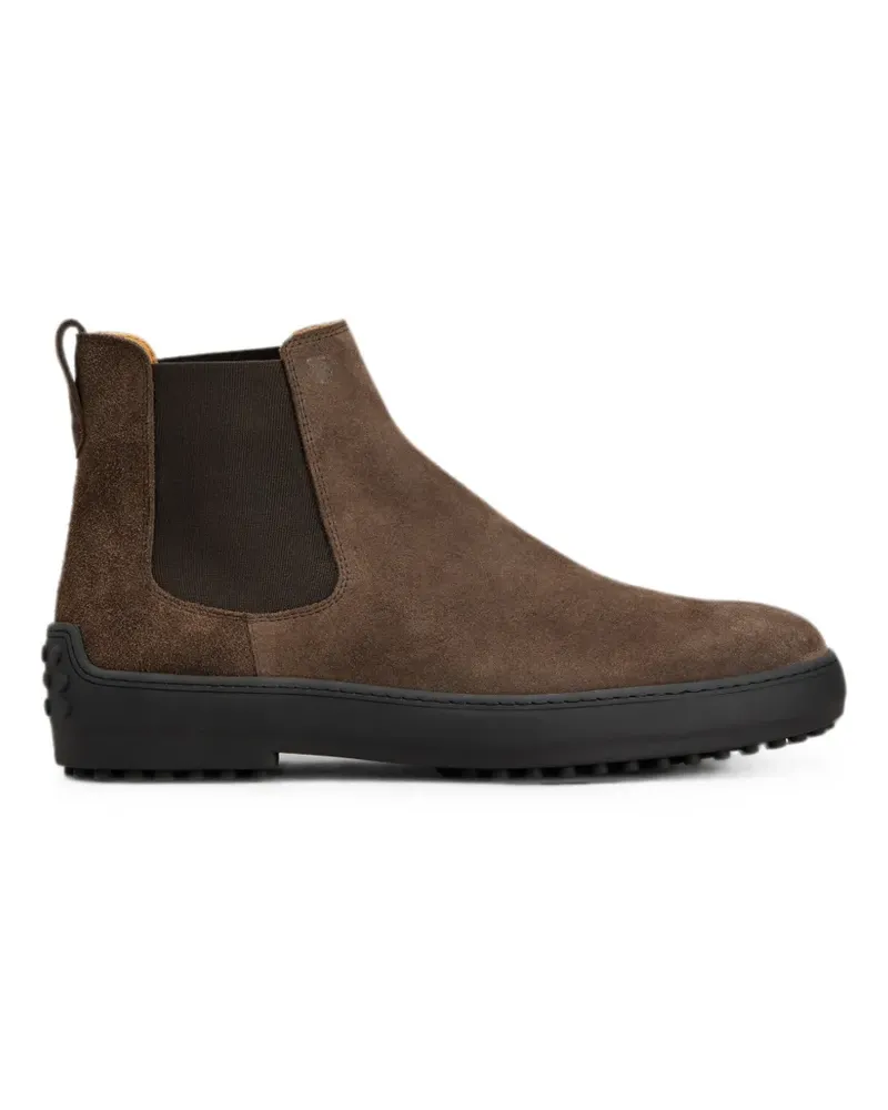 TOD'S Gommino Chelsea-Boots aus Wildleder - Braun Braun