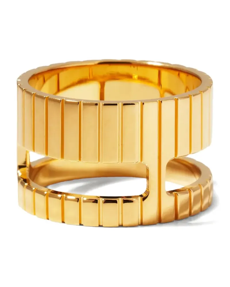 IVI Collection Slot Ring - Gold Gold