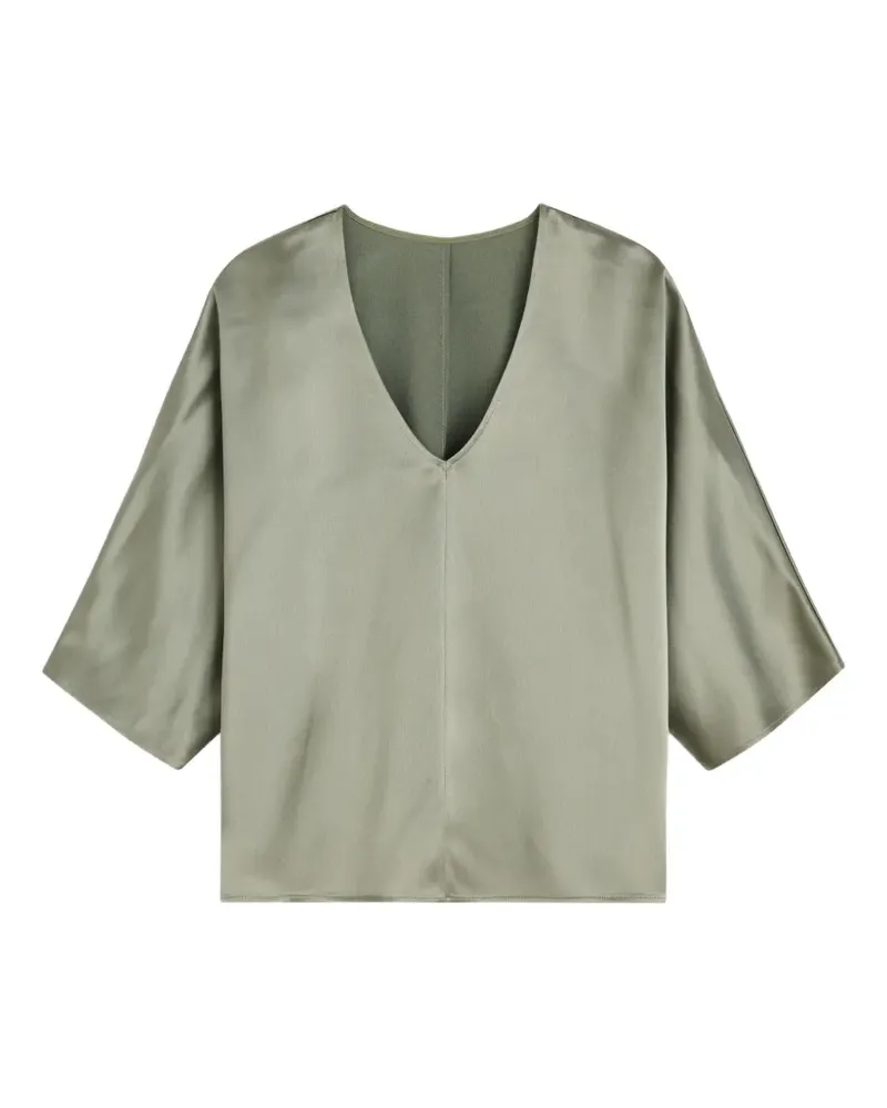 By Malene Birger V-neck blouse - Grün Grün
