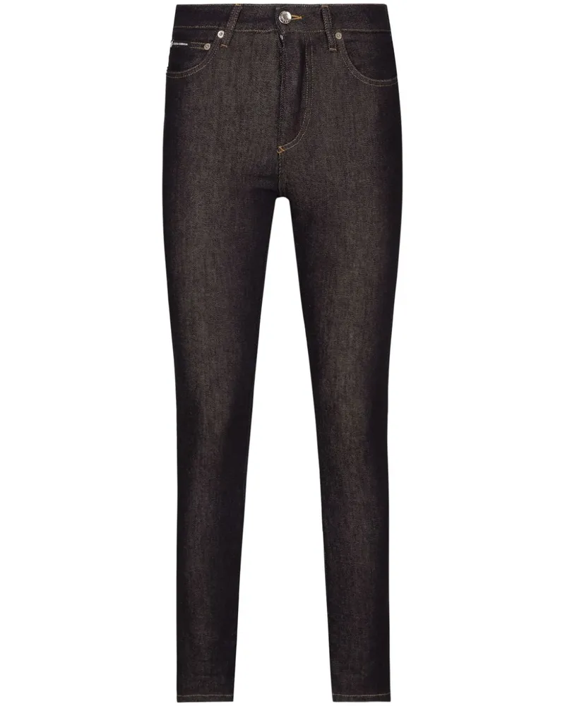Dolce & Gabbana Klassische Skinny-Jeans - Schwarz Schwarz