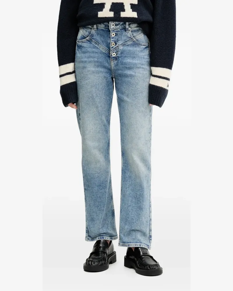 Karl Lagerfeld Geknöpfte Jeans - Blau Blau