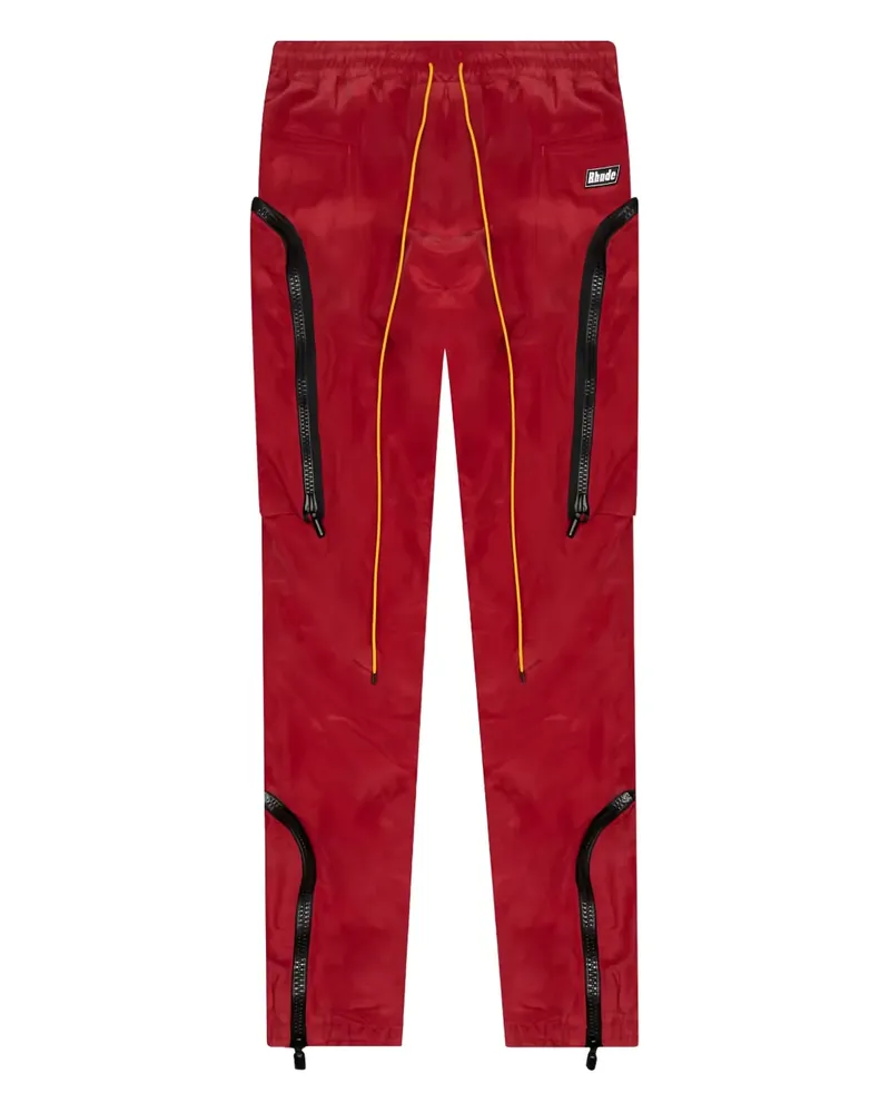RHUDE Yachting Hose mit Reißverschluss - Rot Rot