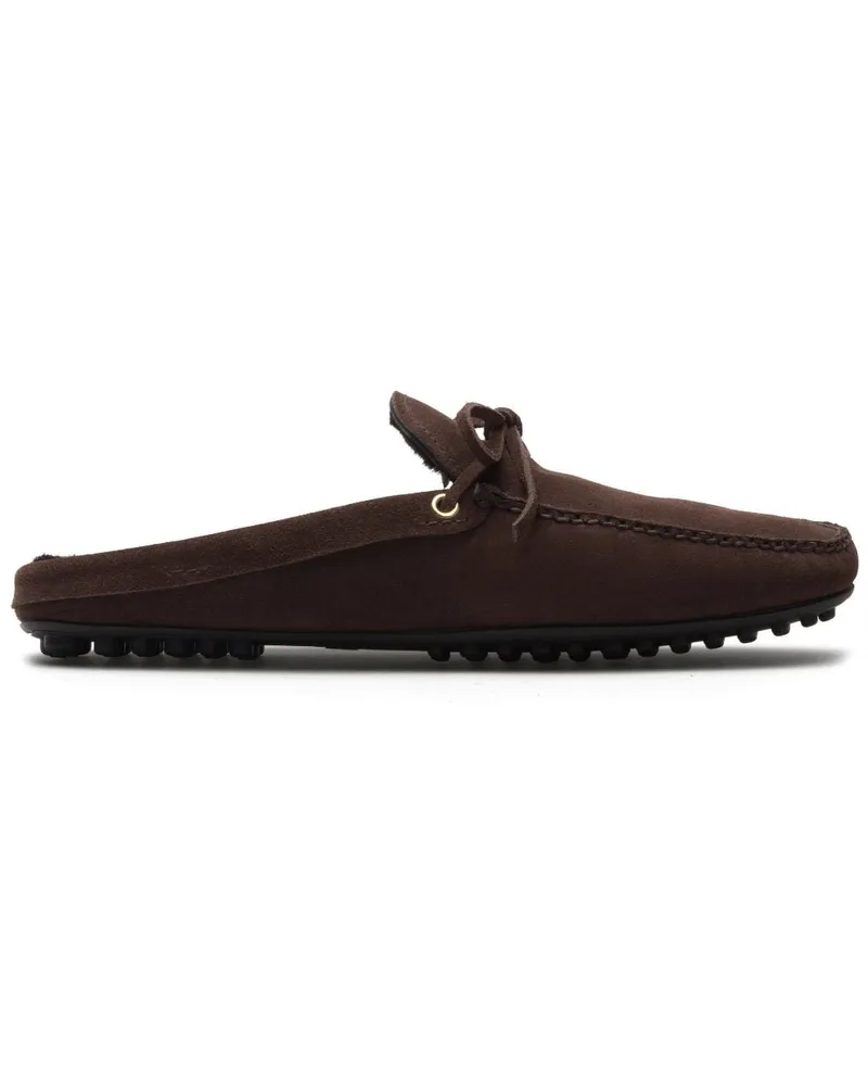 Car Shoe Wildleder-Slipper mit Schnürung - Braun Braun