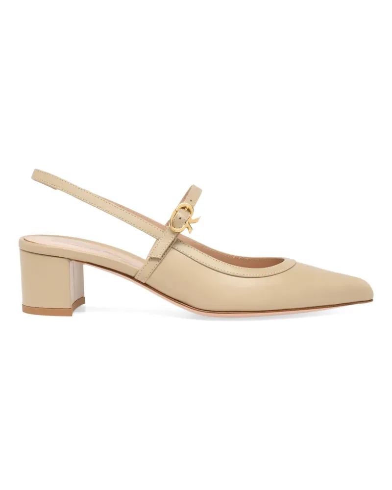 Gianvito Rossi Allette Pumps - Nude Nude
