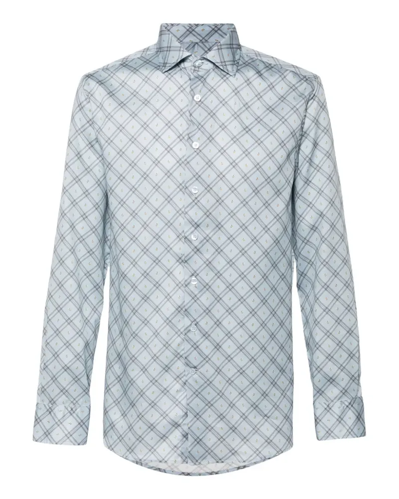 Etro Roma Hemd mit Paisley-Print - Blau Blau