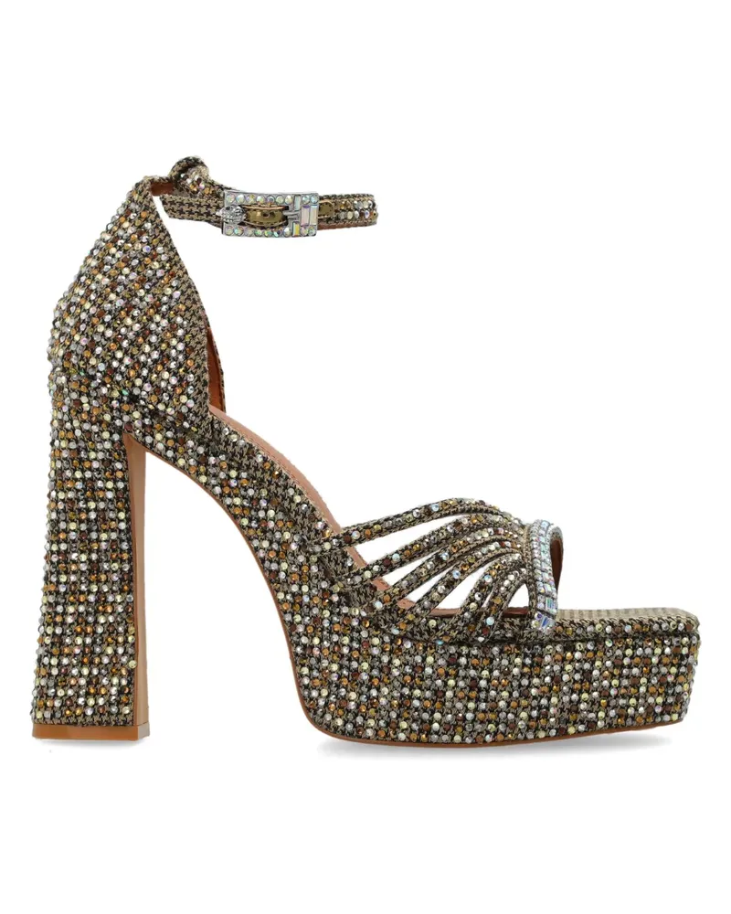 Kurt Geiger crystal strap platform sandals - Braun Braun