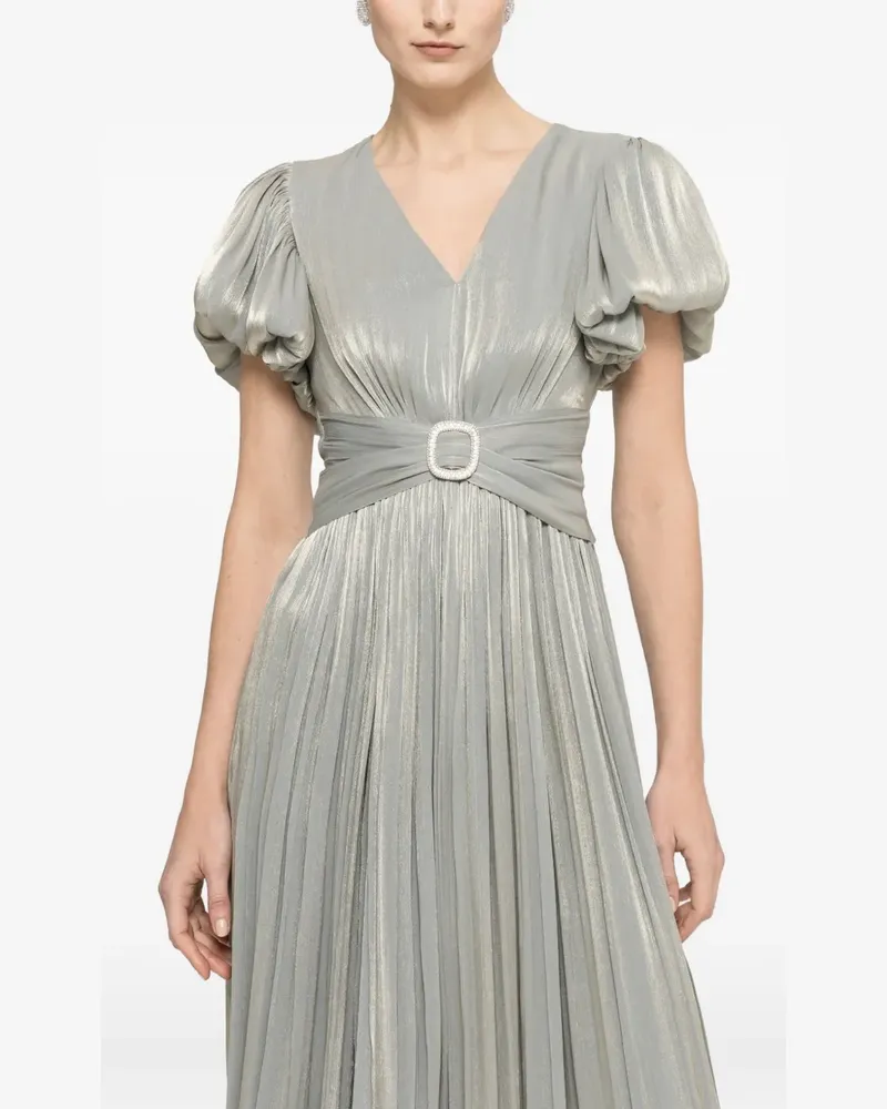 NISSA Midikleid mit Kristalldetail - Grau Grau