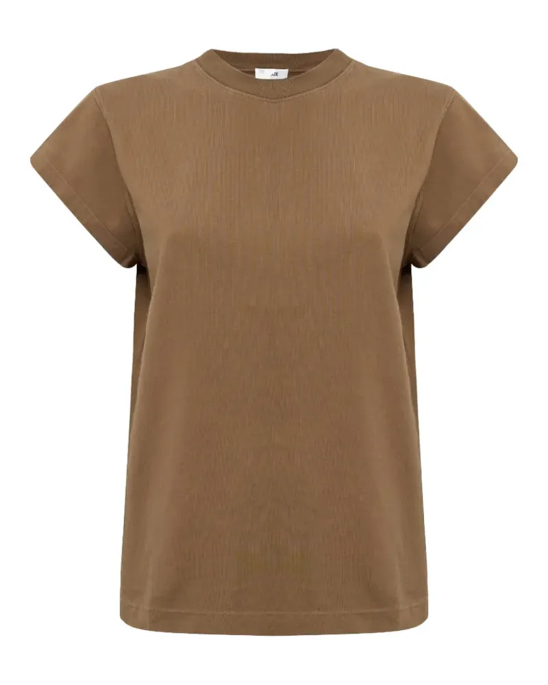 AGOLDE Bryce T-Shirt mit angeschnittenen Ärmeln - Braun Braun