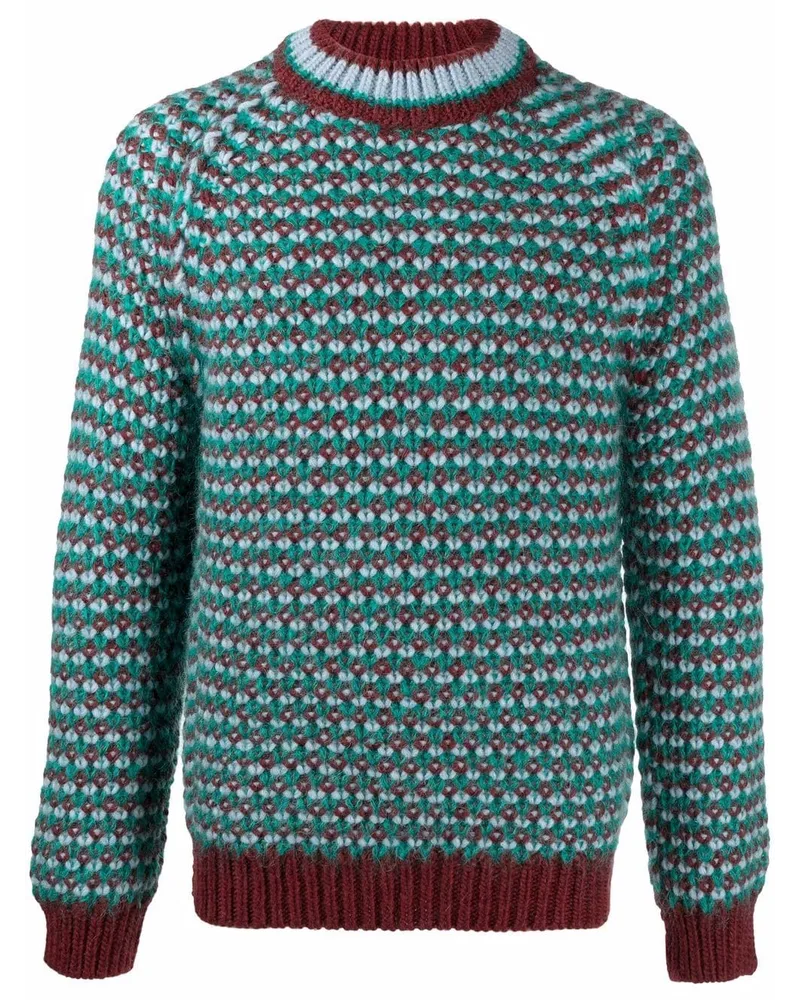 Marni Pullover mit Strickmuster - Rot Rot