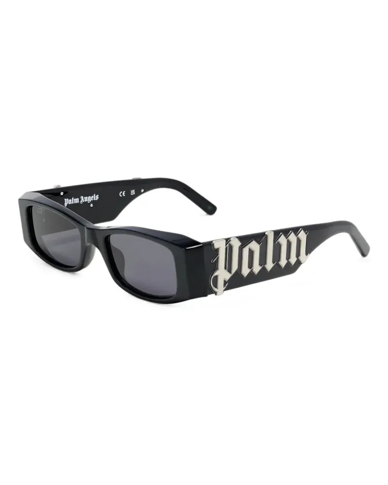 Palm Angels Eckige Angel Sonnenbrille - Schwarz Schwarz