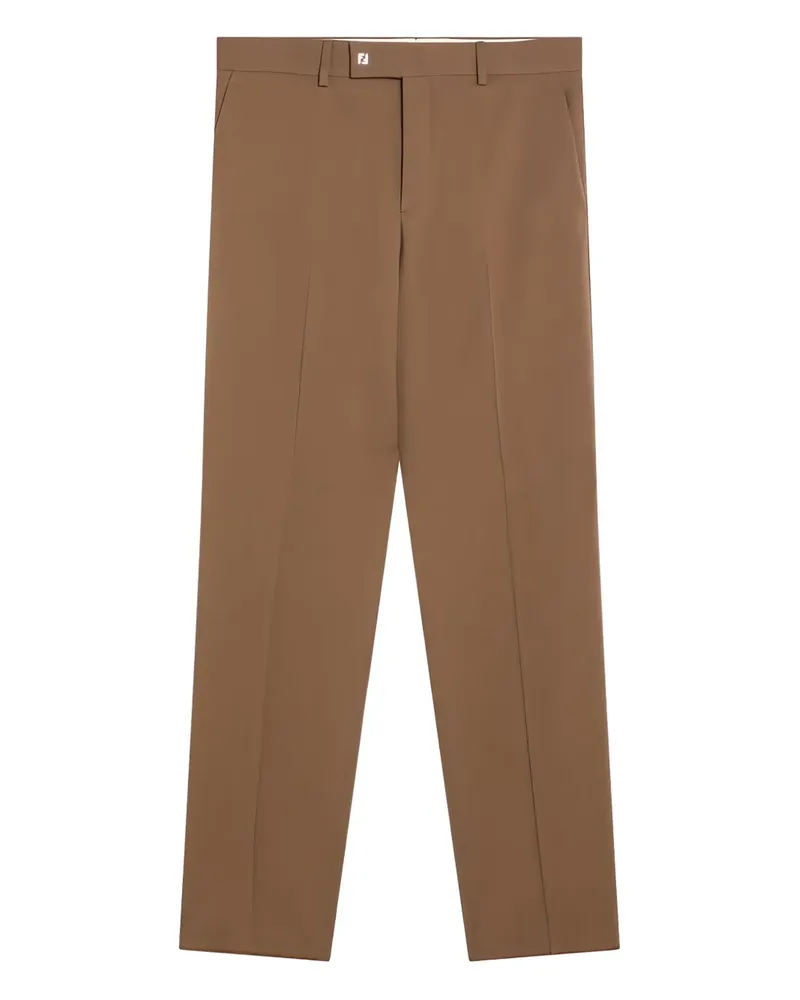 Fendi pressed-crease trousers - Braun Braun