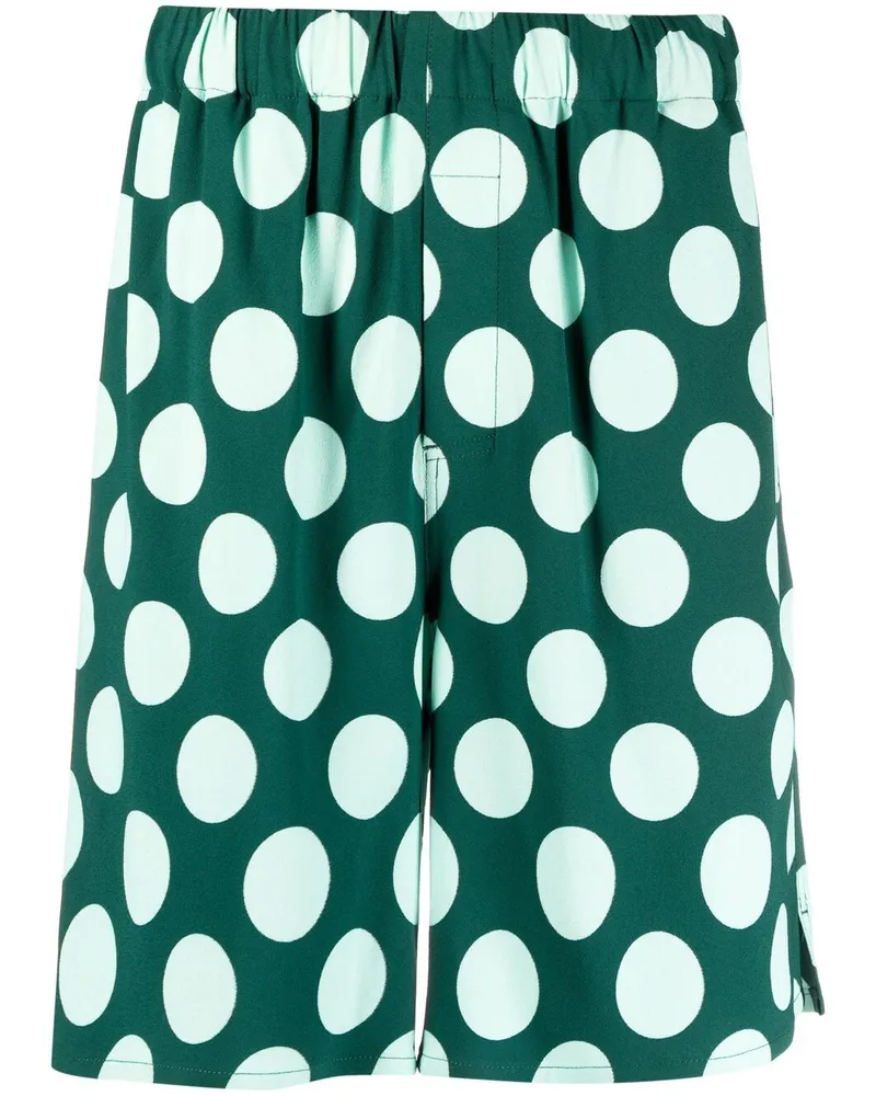 AMI Paris Gepunktete Bermudas - Grün Grün