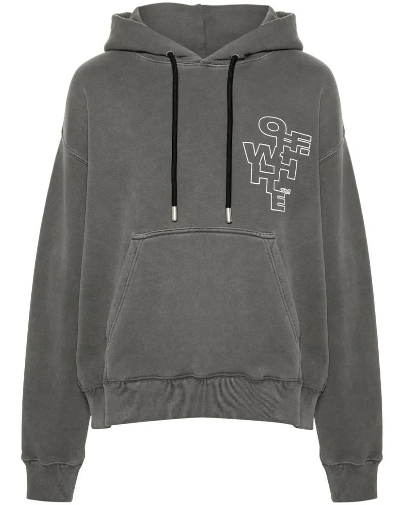 OFF-WHITE Hoodie mit Pfeilen Grau