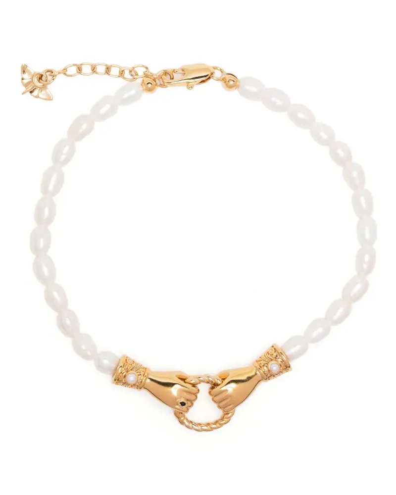 Missoma x Harris Reed In Good Hands Armband - Weiß Weiß