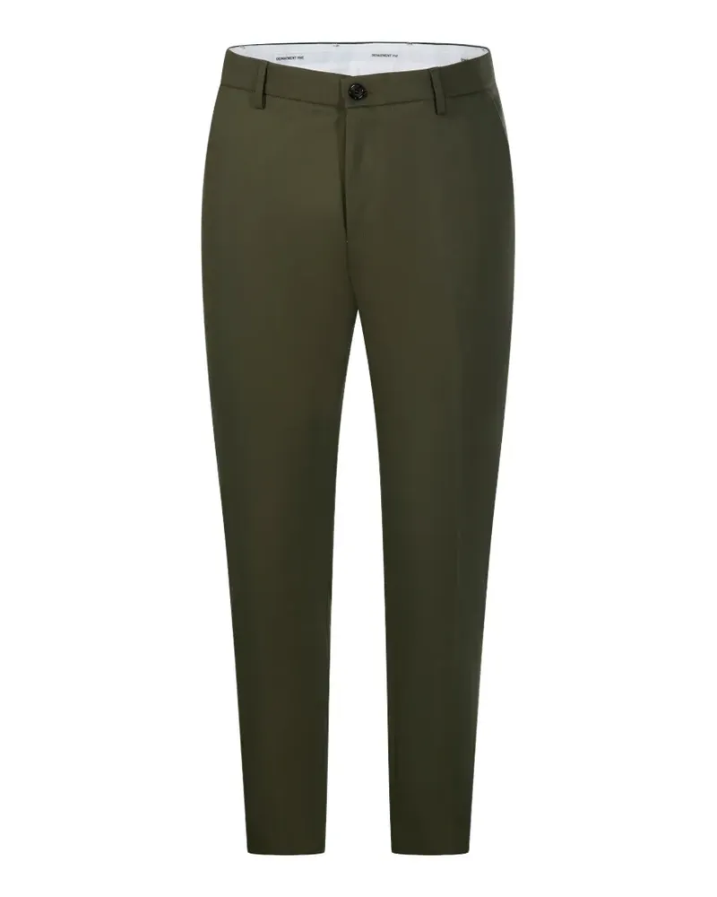 Department 5 Gerade Hose mit Logo-Patch - Grün Grün