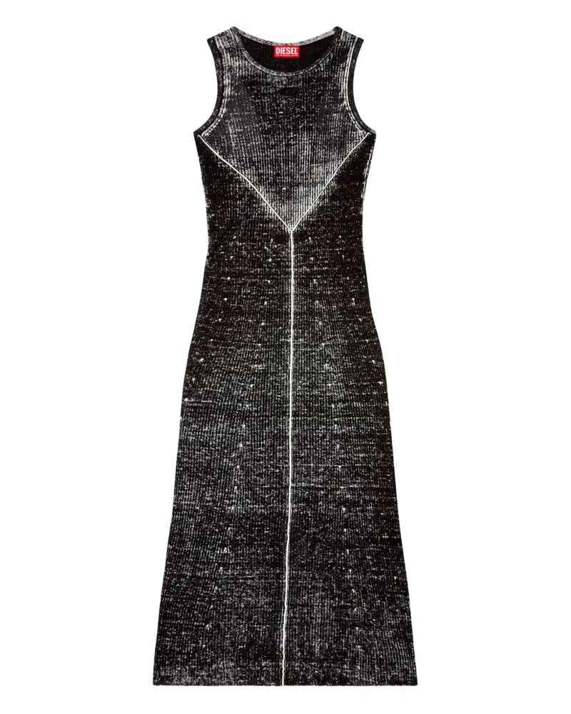 Diesel M-Rab Midikleid - Schwarz Schwarz