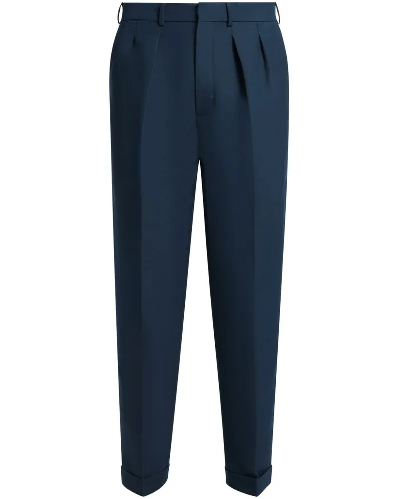 Tom Ford Tapered-Hose mit Bundfalten - Blau Blau